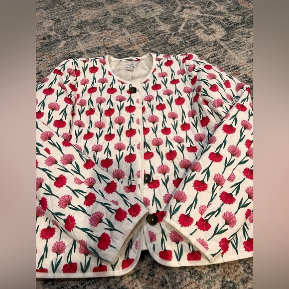 Jcrew floral quilted lightweight jacket. A6 - Picture 5 of 6